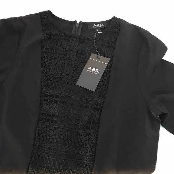 ABS Collection Black Long Sleeve Dress - Picture 7 of 9